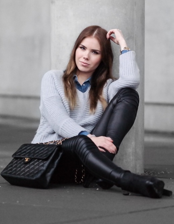 Casual Streetstyle Look w/ Chanel Double Flap Bag
