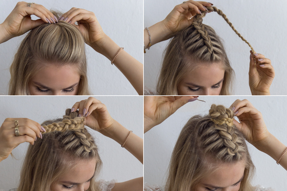 Dirndl Frisuren Fur Mittellange Haare Mit Anleitung Therubinrose